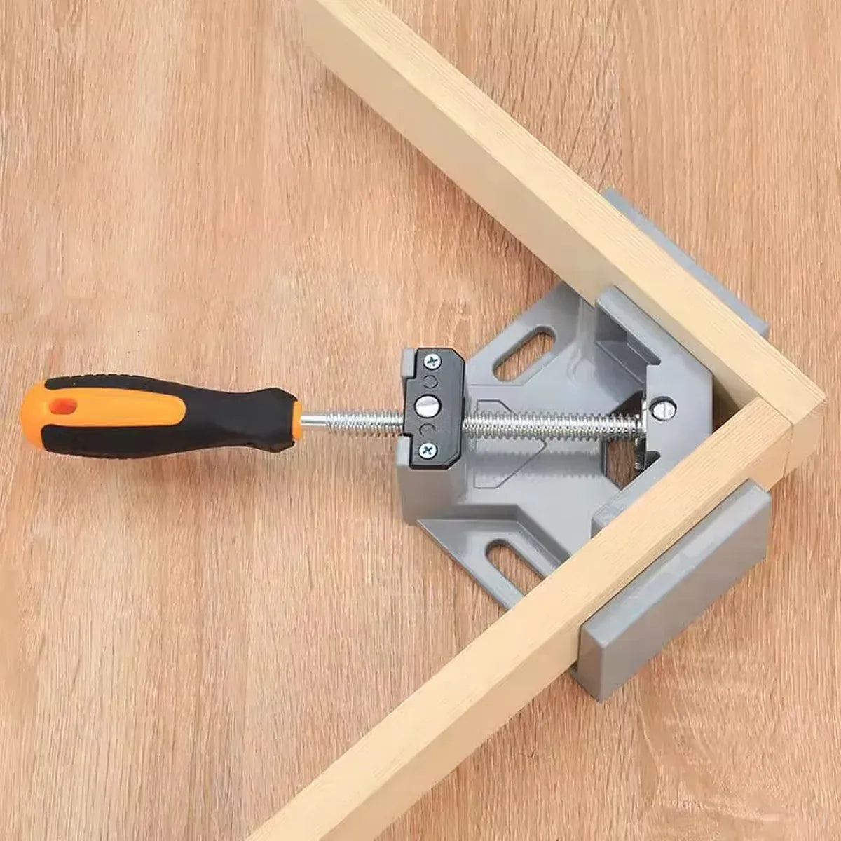 Right Angle Clamp Single Handle 90 Degree Woodworking Drill Guide Corner Tool