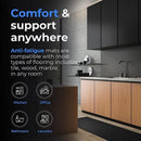 44x120cm Non-Slip Waterproof Kitchen Door Mat Home Floor Rug Carpet Anti-Oil Easy Clean - Green