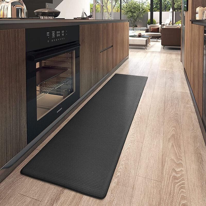 44x150cm Non-Slip Waterproof Kitchen Door Mat Floor Rug Carpet Anti-Oil Easy Clean - Green