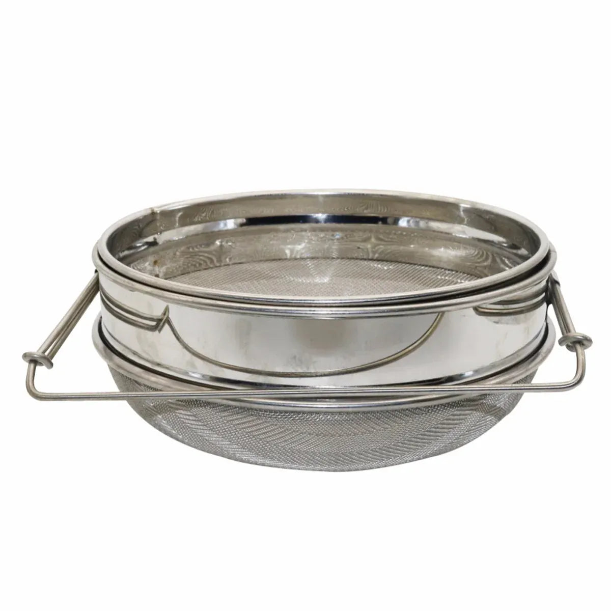 Honey Filter Double Sieve Screen Stainless Steel Strainer Beekeeping Equipment