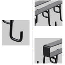 2-Piece Black Under-Shelf Cup Holder Rack Set