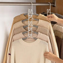 Space saving Multi layer Folding Hanger Hook Closet Organizer Clothes Rack - Black