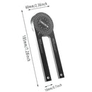 360 Degree Woodworking Protractor Angle Finder Positioning Tool Horizontal Gauge