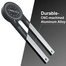 360 Degree Woodworking Protractor Angle Finder Positioning Tool Horizontal Gauge
