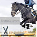 4pcs Show Jumping Horse Leg Warmers Gaiters for Joint Protection Equine Gear - Navy