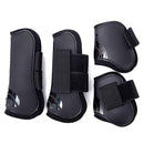 4pcs Show Jumping Horse Leg Warmers Gaiters for Joint Protection Equine Gear - Navy