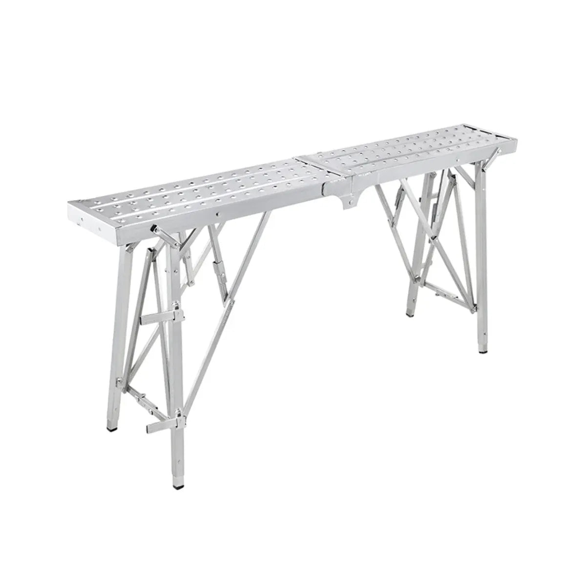 Folding Scaffolding Platform Galvanized Steel Pipe 150kg Load-Bearing Adjustable