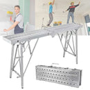 Folding Scaffolding Platform Galvanized Steel Pipe 150kg Load-Bearing Adjustable