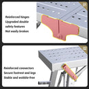 Folding Scaffolding Platform Galvanized Steel Pipe 150kg Load-Bearing Adjustable