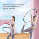 Detachable Weighted Hula Hoop Fitness Equipment for Home Exercise Use - Blue Pink