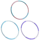 Detachable Weighted Hula Hoop Fitness Equipment for Home Exercise Use - Blue White