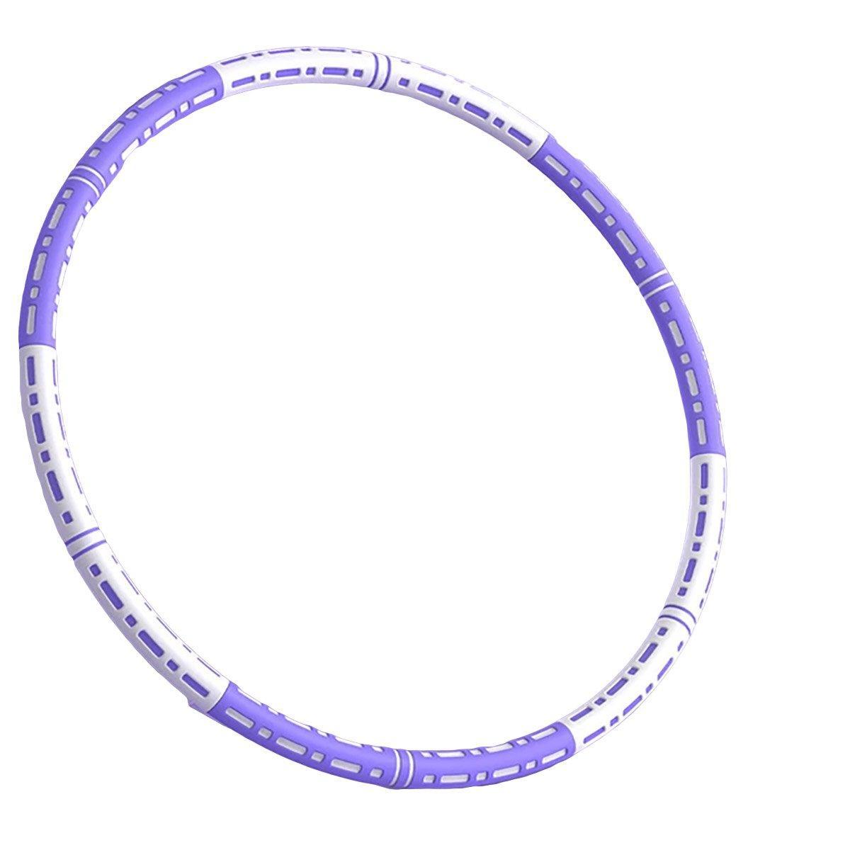 Detachable Weighted Hula Hoop Fitness Equipment for Home Exercise Use - Blue White