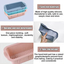 2pcs Large Capacity Ice Cube Tray Mold Rectangle Silicone Ice Grid Maker Kitchen - Grey