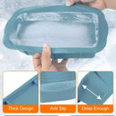 2pcs Large Capacity Ice Cube Tray Mold Rectangle Silicone Ice Grid Maker Kitchen - Pink