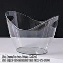 2PCS Transparent 3.5L Ice Bucket Large Capacity Wine Beer Cooler Picnic Basket