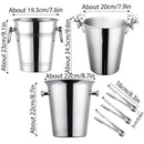 5L Stainless Steel Ice Bucket Champagne Wine Bucket Hotel Bar Ice Container - Moose