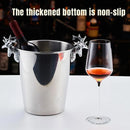 5L Stainless Steel Ice Bucket Champagne Wine Bucket Hotel Bar Ice Container - Moose