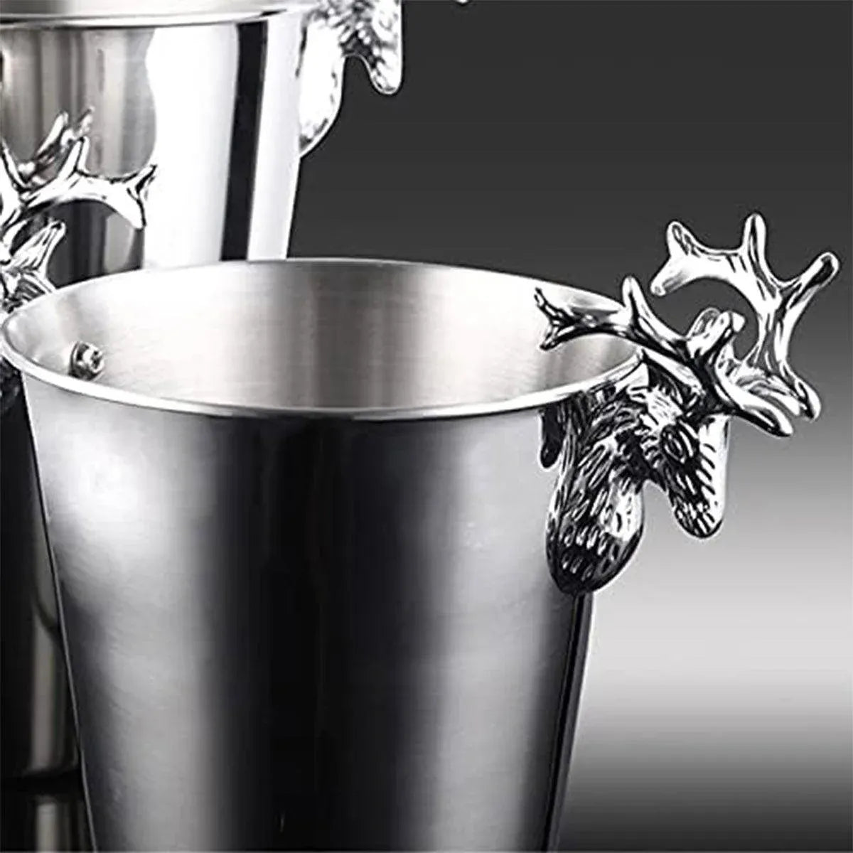 5L Stainless Steel Ice Bucket Champagne Wine Bucket Hotel Bar Ice Container - Moose