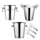 5L Stainless Steel Ice Bucket Champagne Wine Bucket Hotel Bar Ice Container - Moose