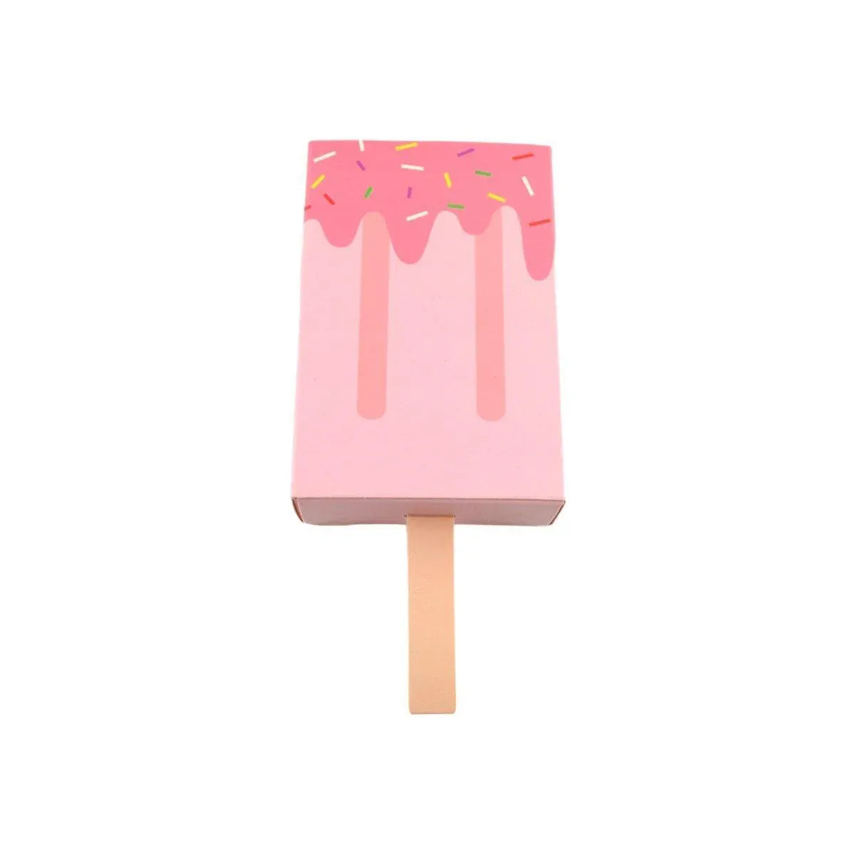 50PCS Creative Ice Cream Candy Gift Boxes Fruit Shaped Party Favor Packaging Box - Pink