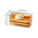 Large Capacity Press Ice Cube Tray Ice Mold for Party Bar Home Accessories - White