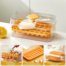 Large Capacity Press Ice Cube Tray Ice Mold for Party Bar Home Accessories - White