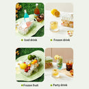Large Capacity Press Ice Cube Tray Ice Mold for Party Bar Home Accessories - Yellow