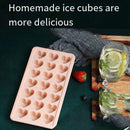 2-Piece 21-Cavity Heart Ice Tray Set in Pink and Blue