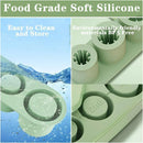 Silicone Ice Cube Tray for 20oz 30oz 40oz Tumbler Easy Release Reusable Mold - Green