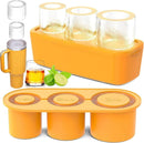 Silicone Ice Cube Tray for 20oz 30oz 40oz Tumbler Easy Release Reusable Mold - Yellow