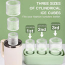 Silicone Ice Cube Tray for 20oz 30oz 40oz Tumbler Easy Release Reusable Mold - Yellow
