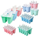 Silicone Ice Cream Mould Block Frozen Molds Icy Pole Jelly Popsicle - Blue-6Grid