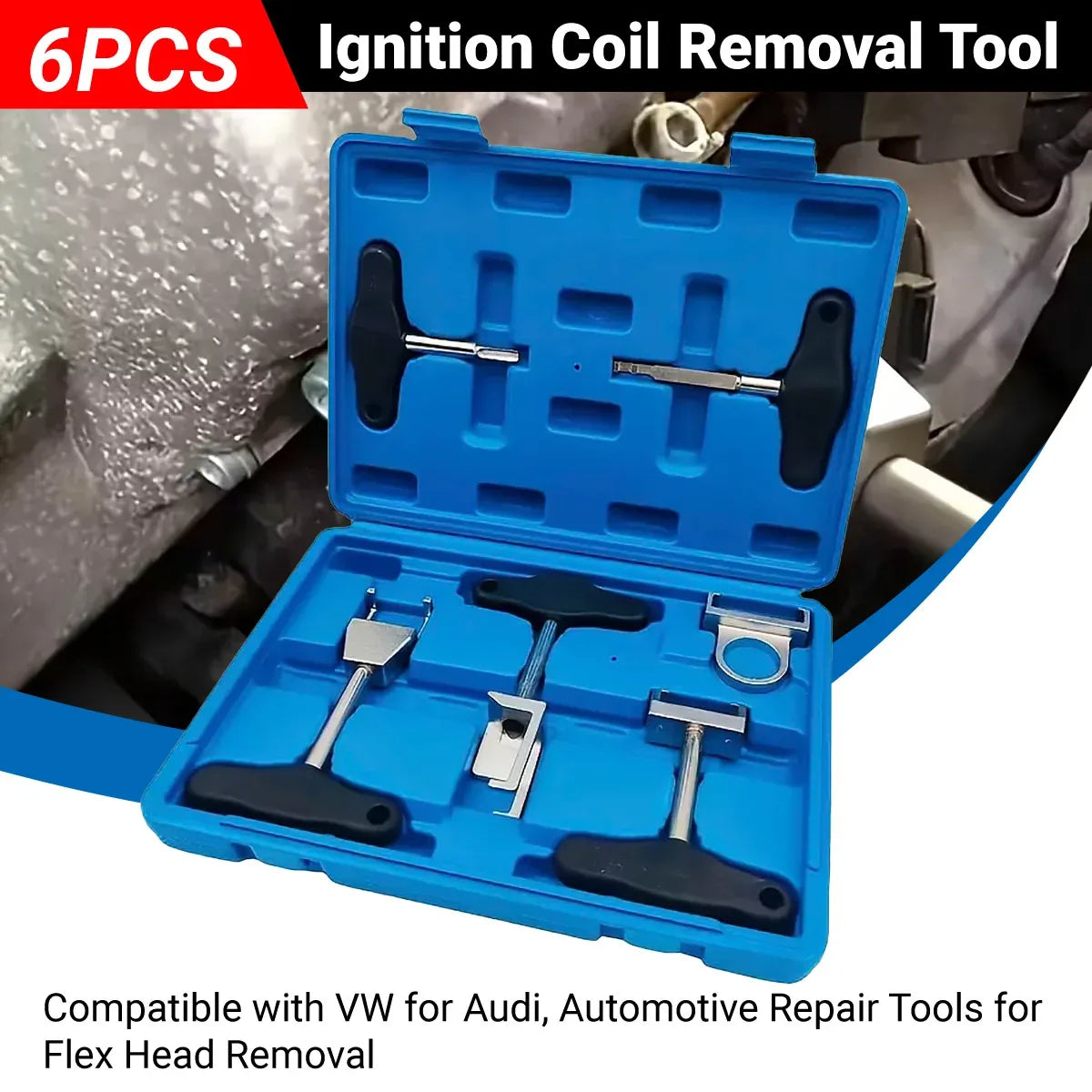 6PCS Car Ignition Coil Removal Tool Set for Spark Plug Replacement