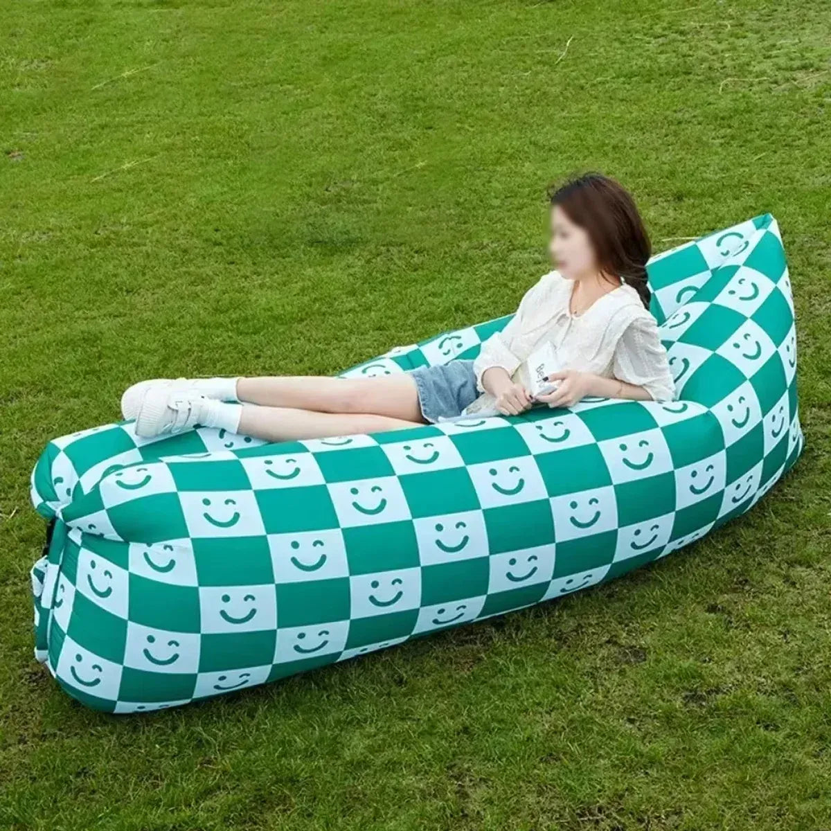 Music Festival Inflatable Sofa Outdoor Picnic Portable Air Lounger Waterproof