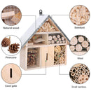 Wooden Insect House Garden Bee Bug Hotel Hanging Habitat Box