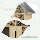 Wooden Insect House Garden Bee Bug Hotel Hanging Habitat Box
