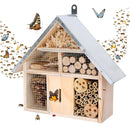 Wooden Insect House Garden Bee Bug Hotel Hanging Habitat Box