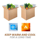10pcs Insulated Carton Cold Chain Packaging Box Seafood Fresh Fruits Storage - 38.5x25x18.2cm