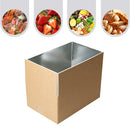 10pcs Insulated Carton Cold Chain Packaging Box Seafood Fresh Fruits Storage - 38.5x25x18.2cm