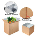 10pcs Insulated Carton Cold Chain Packaging Box Seafood Fresh Fruits Storage - 38.5x25x18.2cm