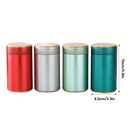 4PCS Airtight Coffee Bean Tea Storage Tin Set 4 Colour for Kitchen Pantry Use