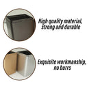 10PCS Tea Can Sealed Square Storage Box Solid Color Frosted Iron Container - Gold