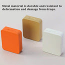 10Pcs Small Metal Storage Box Flip Top Case Portable Organiser Set - Gold