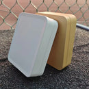 10Pcs Small Metal Storage Box Flip Top Case Portable Organiser Set - Orange