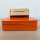 10Pcs Small Metal Storage Box Flip Top Case Portable Organiser Set - Orange