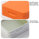 10Pcs Small Metal Storage Box Flip Top Case Portable Organiser Set - White