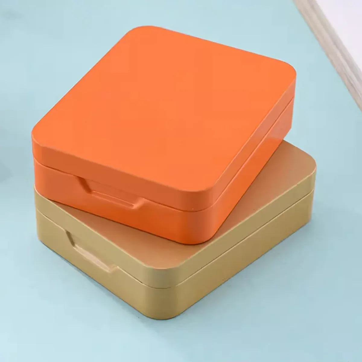 10Pcs Small Metal Storage Box Flip Top Case Portable Organiser Set - White
