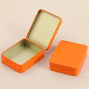 10Pcs Small Metal Storage Box Flip Top Case Portable Organiser Set - White