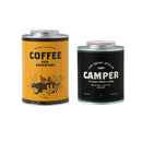 Coffee Bean Storage Canister with Valve Portable Tin Container for Travel - Yellow