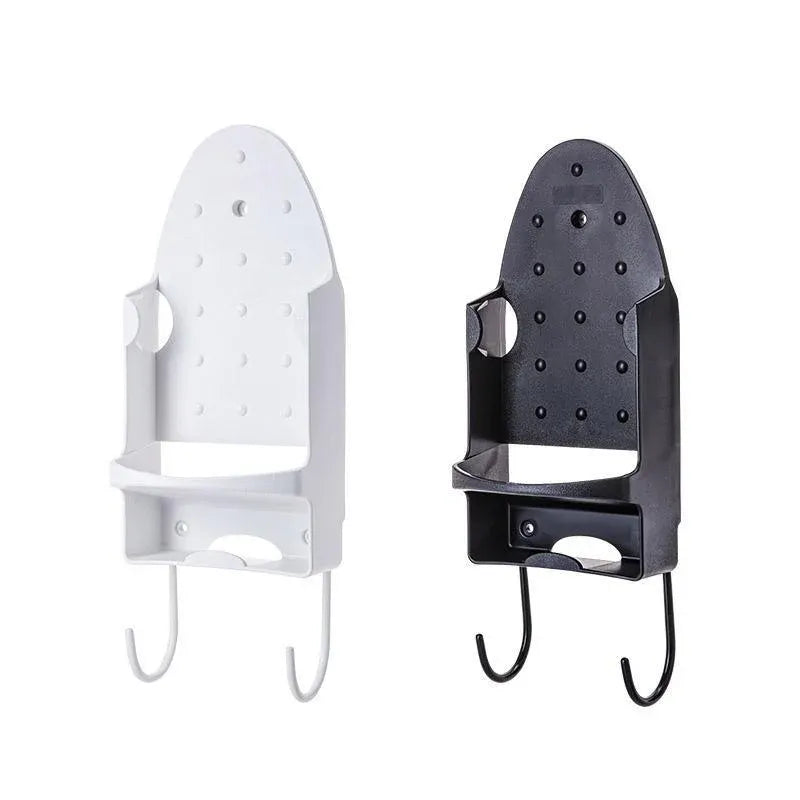 Iron Stand Double Hook Storage Rack Hanging Iron Holder for Home Organisation - White